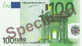 100 Euro Bill Front